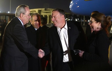 Mike Pompeo llega a Egipto, después de una escala en Irak