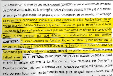 Detenidos señalan a Nicolás Corcione