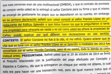 Detenidos señalan a Nicolás Corcione