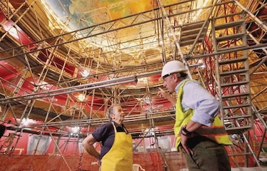 La restauración del Teatro Nacional tiene 45% de avance