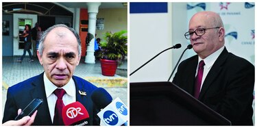 Rafael Candanedo y Manuel Orestes Nieto, miembros de la Academia Panameña de la Lengua