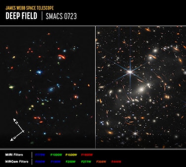 Del nacimiento a la muerte de estrellas, el Webb enseña sus primeras imágenes