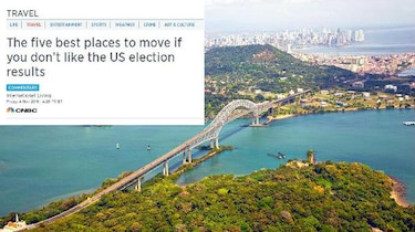 CNBC sugiere a estadounidenses mudarse a Panamá 'si no le gustan los resultados de las elecciones'