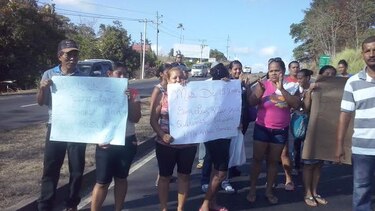 Cierran la Interamericana para exigir agua potable