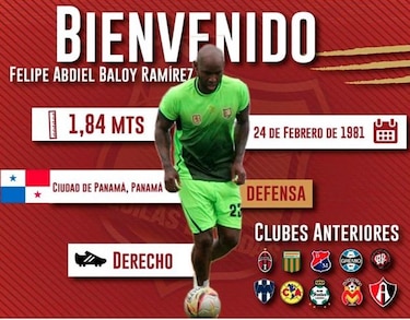 Baloy se despide del fútbol mexicano y le dan la bienvenida en Colombia