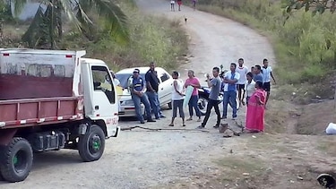 En La Chorrera protestan para exigir agua y la construcción de carretera