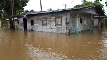 Inundaciones dejan varias casas afectadas en la provincia de Darién