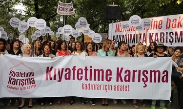 Manifestación por los derechos de las mujeres en Ankara