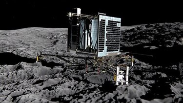 Philae cumple un año posado en un cometa