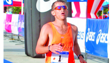 Lucha pareja en el maratón