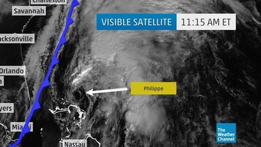 Tormenta tropical Philippe azota con lluvias a las Bahamas