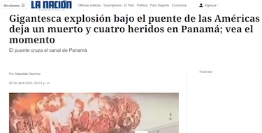 Incendio bajo el puente de las Américas alcanza cobertura internacional