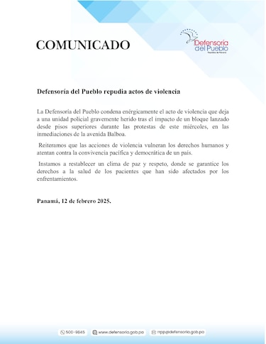 Hay más de 300 personas aprehendidas por disturbios; abren investigación de oficio por los hechos ocurridos en la avenida Balboa