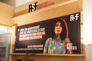 Premio Nobel iraní acusa a gobernantes en Irán de ser enemigos de la libertad de prensa