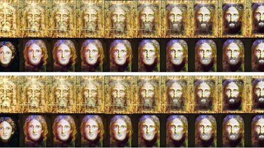Llevan a cabo el retrato de un Jesús niño