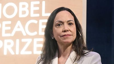 Trump dice que le gustaría saludar a María Corina Machado cuando visite Estados Unidos la próxima semana