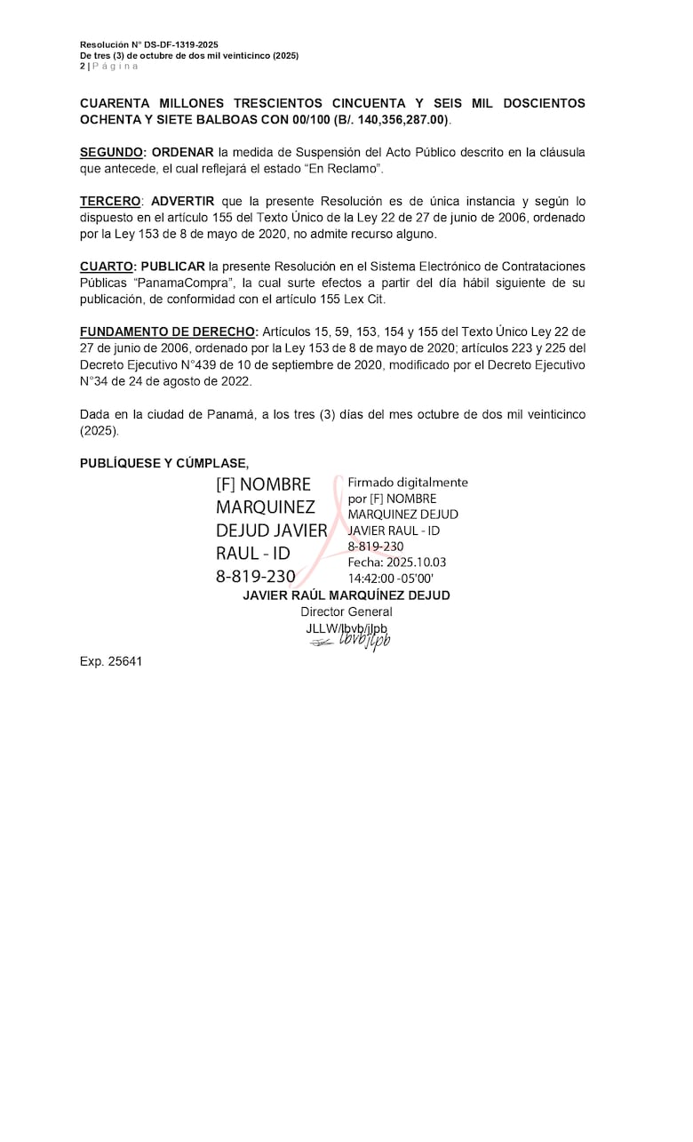 Reclamo frena licitación de $140.3 millones para recolección de basura en Panamá