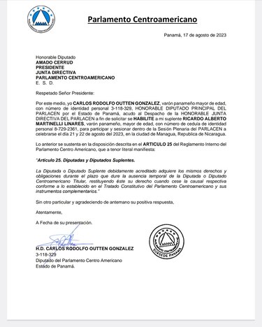 Hermanos Martinelli Linares son habilitados para sesionar en el Parlacen, en la misma semana del juicio de Blue Apple