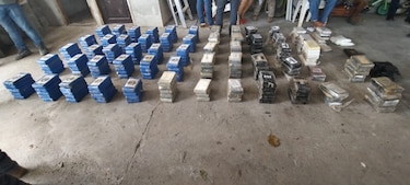 Decomisan 283 paquetes de presunta droga en una residencia en El Crisol
