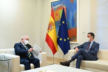 Lula se reúne con Sánchez en última etapa de su gira europea