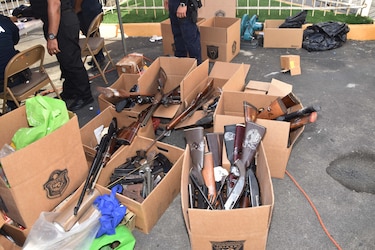 Esta es la cantidad de armas que logró recuperar la Gobernación de Panamá en dos días 