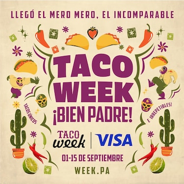 Llega Taco Week, del 1 al 15 de septiembre próximo