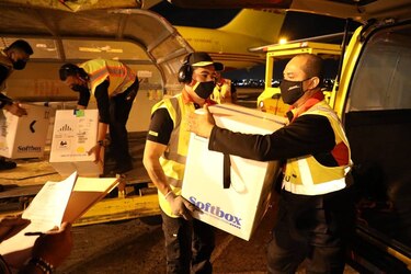 Octavo lote con 36,270 dosis de la vacuna contra la Covid-19 llega a Panamá