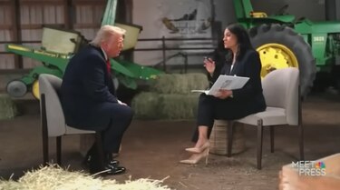 Trump estalla contra una periodista de la NBC y abandona la entrevista tras ser cuestionado por fraude electoral
