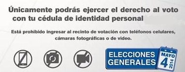 Solo se puede votar con la cédula; extienden vigencia de cédulas vencidas