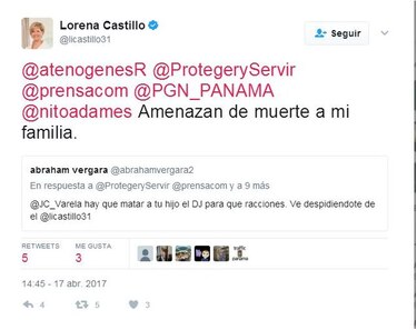 Amenazas de muerte a la familia del presidente Juan Carlos Varela