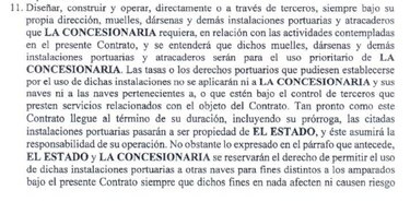 Puertos, energía y tierras, las prerrogativas que extendería el nuevo contrato minero
