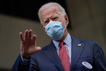 Joe Biden vota anticipadamente en las elecciones de Estados Unidos