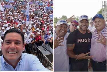Carrizo visita feudo de Benicio Robinson junto a Bolota Salazar; Adames estuvo en Colón y González en la comarca