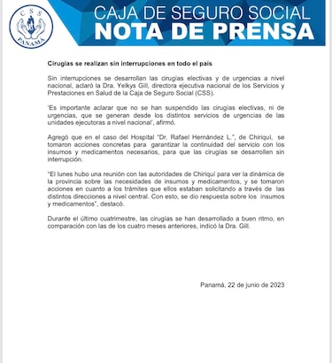 Médico confirman falta de insumos en el Hospital Rafael Hernández
