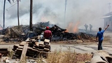 Controlan incendio en antiguos talleres del MOP en David