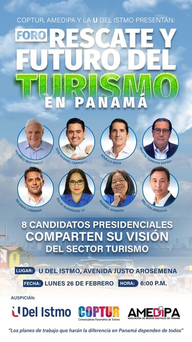 Debate presidencial y foro sobre turismo chocan en el calendario; agrupaciones expresan descontento