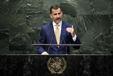 Felipe VI defendió ante la ONU candidatura española al Consejo de Seguridad