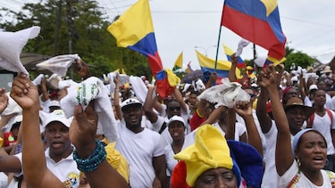 Siguen las protestas en el principal puerto del Pacífico de Colombia