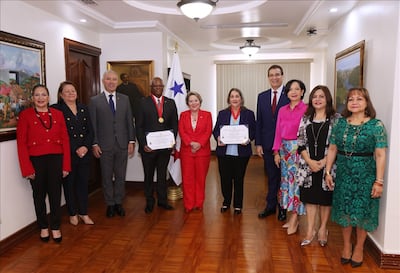 Medallas al cierre de un ciclo: la Corte Suprema de Justicia condecora a Russo y Cedalise antes de su salida