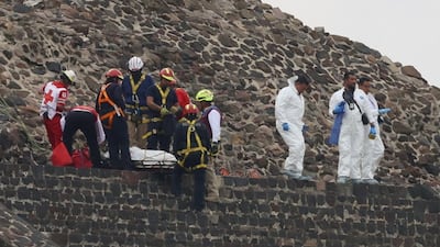 ‘Disparaba desde arriba en la pirámide y tenía rehenes’: los relatos de testigos del tiroteo en Teotihuacán