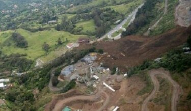 Seis muertos y tres heridos por deslizamiento de tierra en Colombia