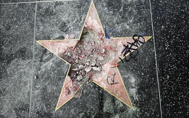 Sentencian a quien vandalizó la estrella de Donald Trump