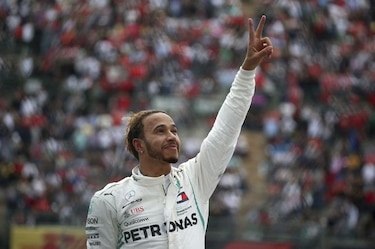 Lewis Hamilton gana su quinto título en la Fórmula Uno