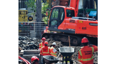 Tras inundaciones, MOP limpia los drenajes en Bella Vista