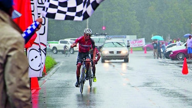 Una vuelta con lluvia