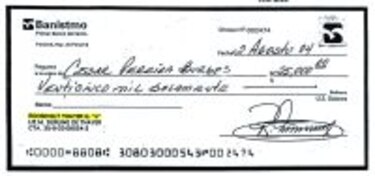 Historia de un cheque sin fondos