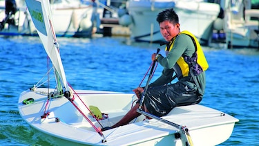 Un guna en el Mundial de Vela