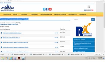 Página web del Meduca enfrenta problemas técnicos