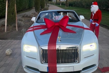 Georgina Rodríguez le obsequia en Navidad un Rolls-Royce a Cristiano Ronaldo  