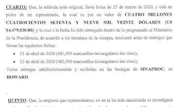 Ministerio de Salud rechazó las mascarillas y guantes de Security Equipment Inc.